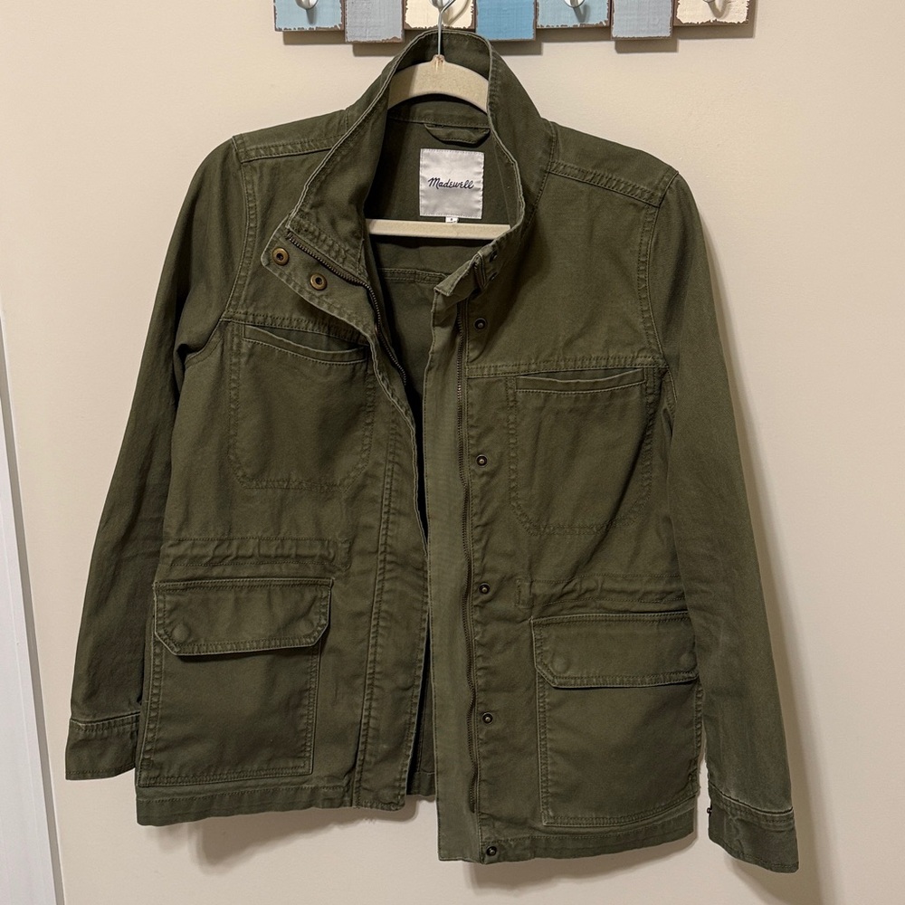 Madewell Women’s Utility Military-Inspired Olive Green / Size S / 100% Cotton